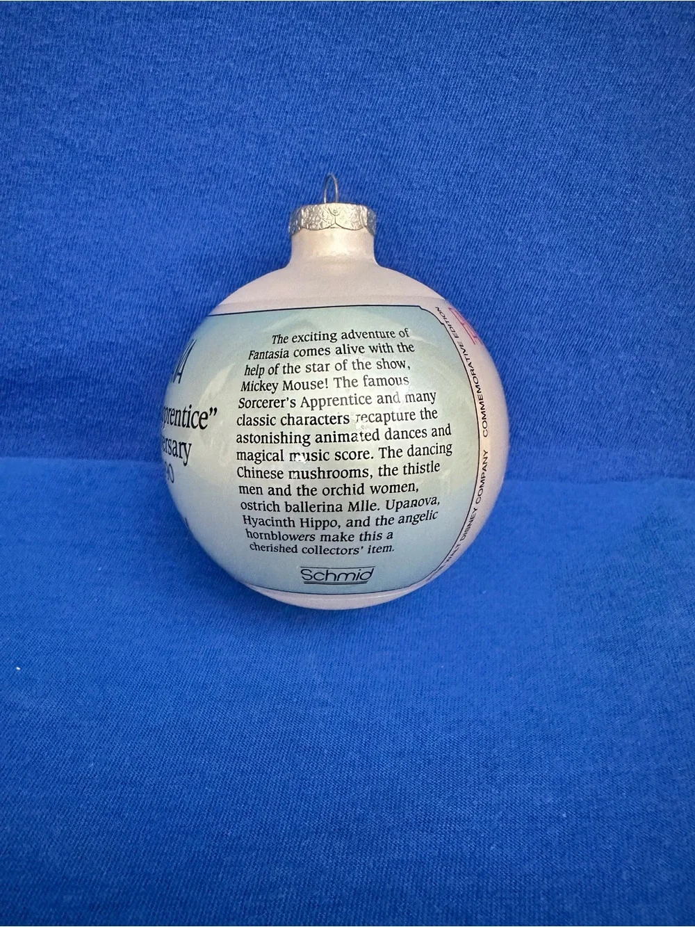 VTG Walt Disney's Fantasia Christmas Ornament Set of 2-Fantasia 50th Anniversary - Picture 6 of 15